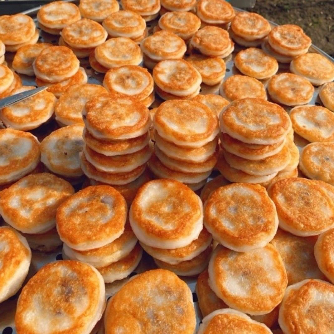 苏子盐馅儿粘火勺小粘饼糍粑糯米江米粘大米手工东北美食面食早餐