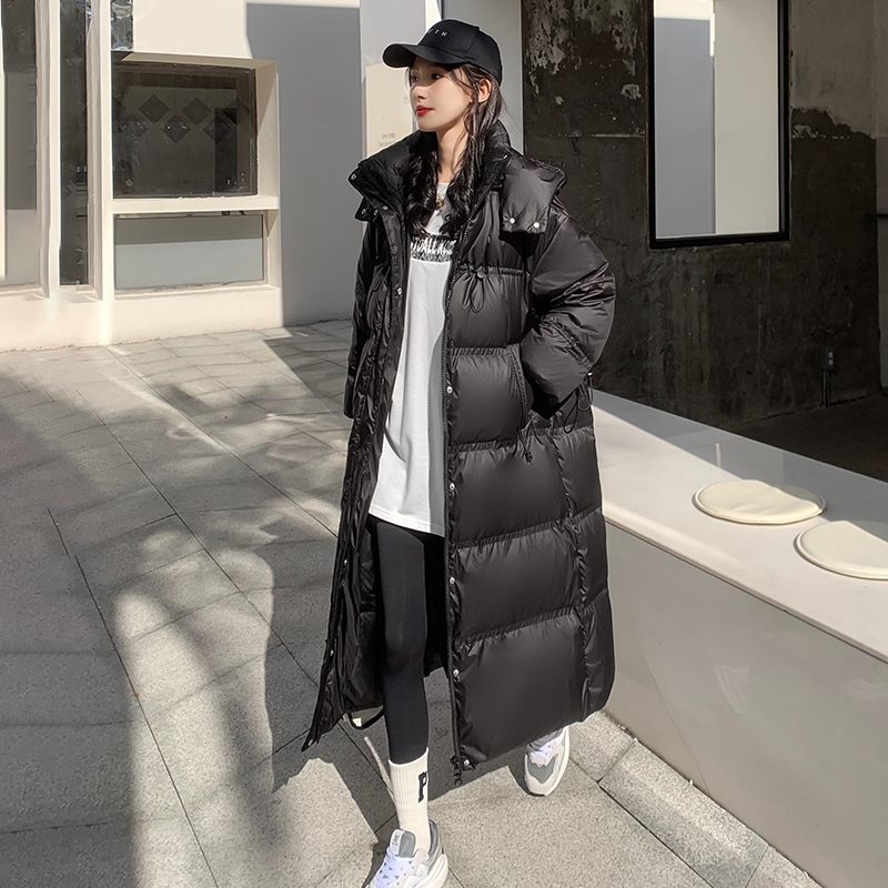 棉服女冬长款2025年新款大牌高端棉服流行爆款冬装填充棉外套