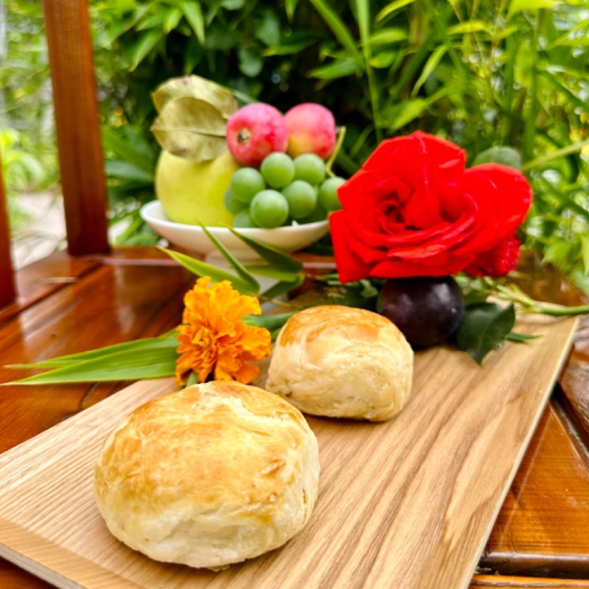 2盒古城木老爷鲜花饼四方街手工现烤短保传统玫瑰酥糕茶点心送礼