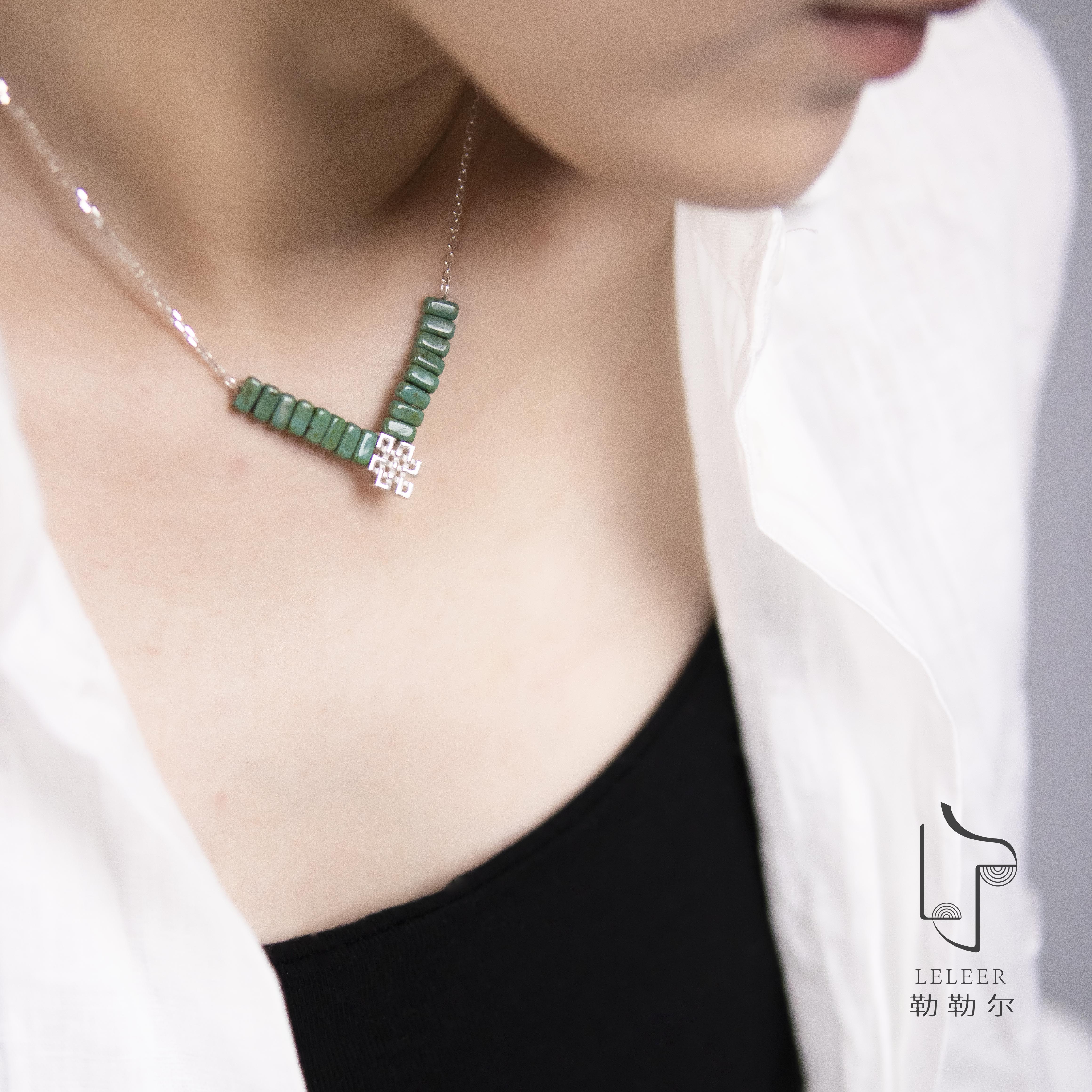 925银耳饰 勒勒尔传统花纹元素项链戒指轻奢小众时尚简约气质百搭