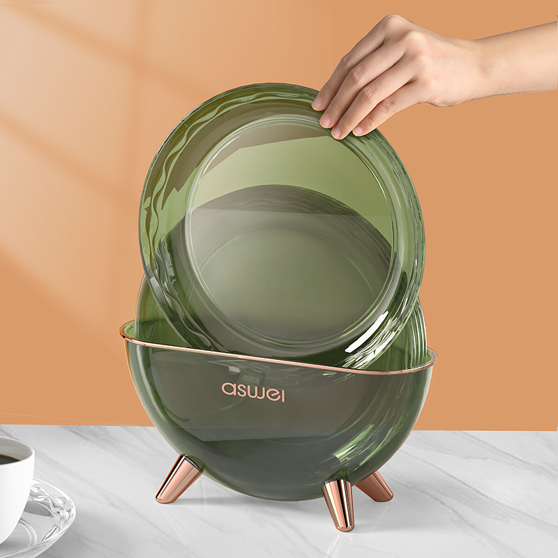 吐骨碟家用食品级蘸料调料盘轻奢风餐桌吐骨头小碟子餐桌垃圾盘碟