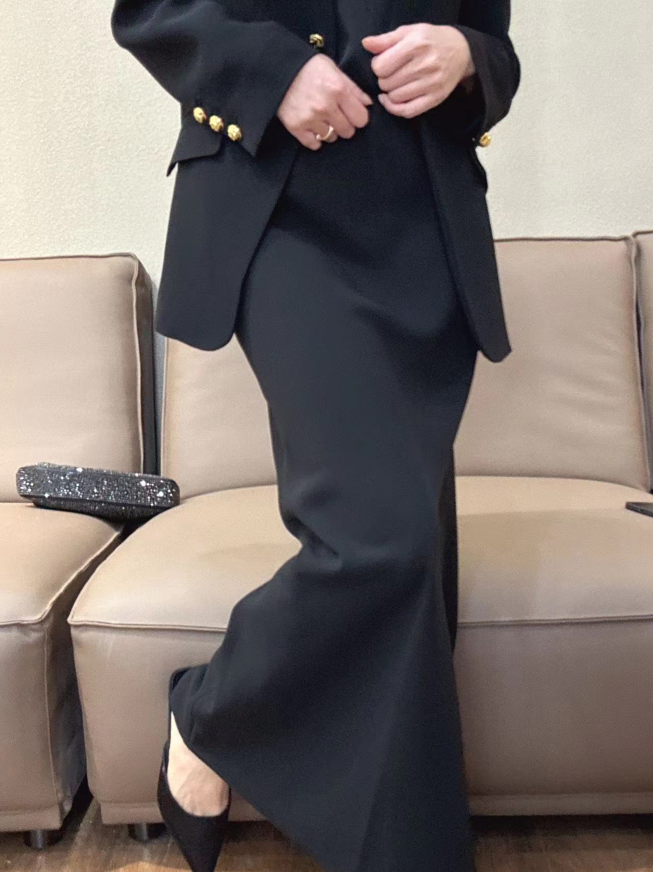 谭谭家-2024新品气质包臀修身轻熟风显瘦半身裙-957（私人订制）