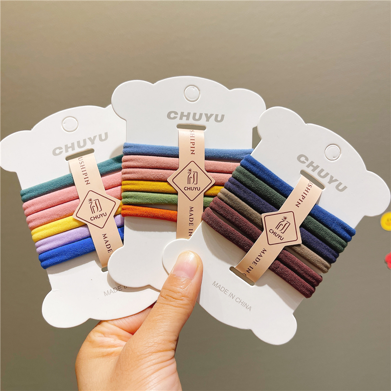 儿童发饰小女孩无接缝扎头绳发圈皮筋不伤发女童高弹力马尾辫发绳