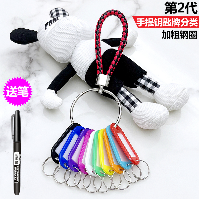 新款钥匙盘标记牌房东房屋家用标签收纳学校宿舍物业钥匙牌扣分类