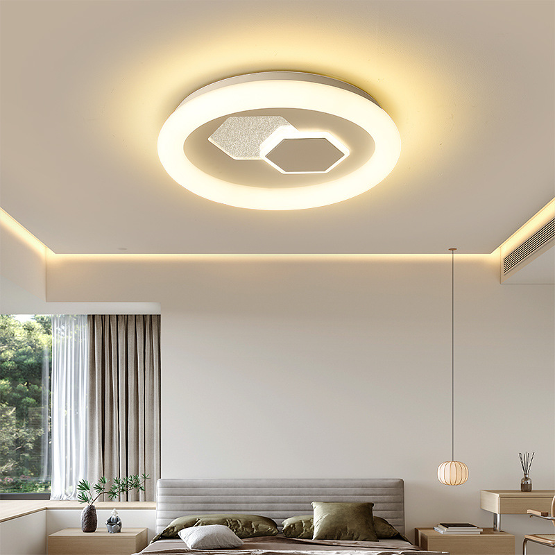 2023年新款卧室灯现代简约圆形大气客厅书房灯北欧家用个性过道灯