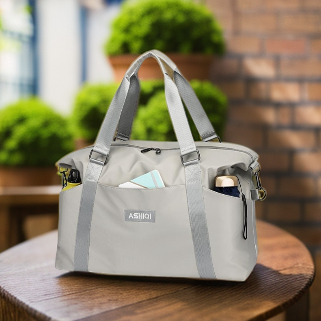 FAVMARTHA 大容量手提短途旅行包女时尚轻便防水行李包收纳待产包