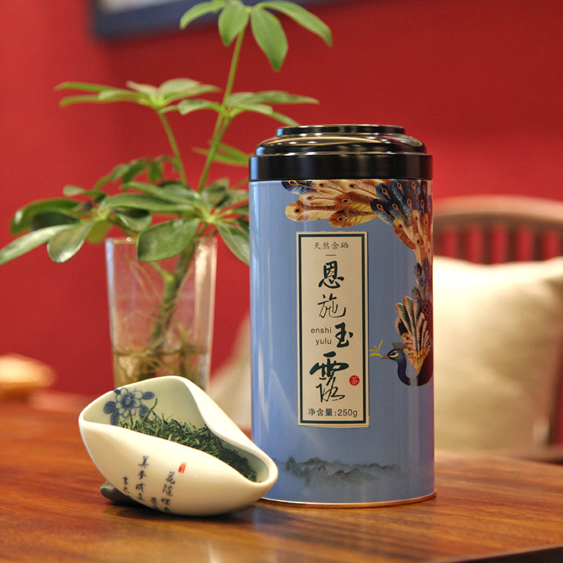 2025新茶叶恩施玉露蒸青湖北特产半斤春茶云雾茶罐装绿茶250g