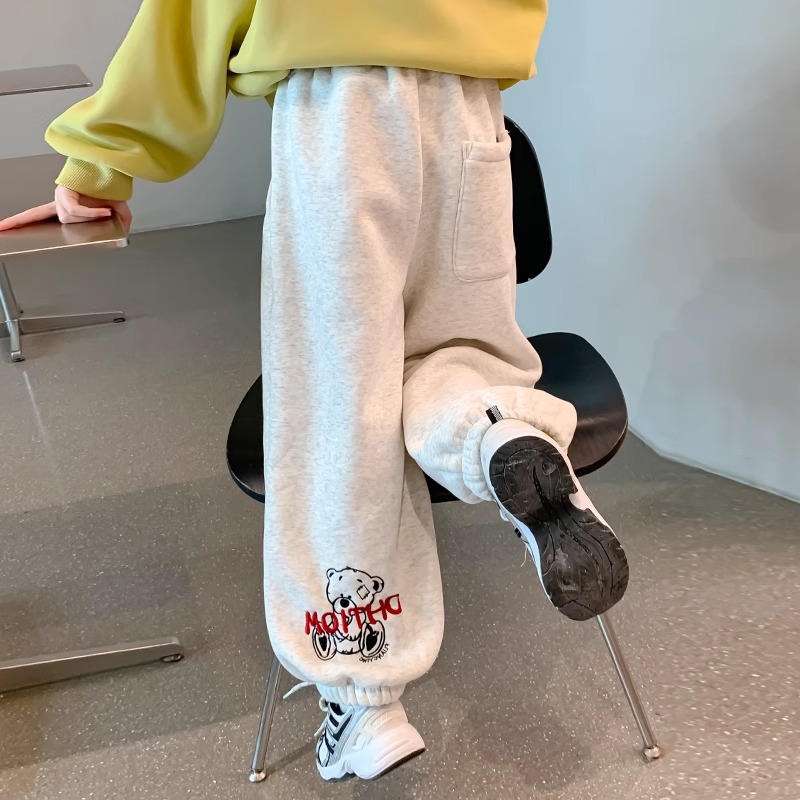 女童裤子春秋季2025新款6-12岁15岁儿童休闲运动束脚卫裤大童潮酷