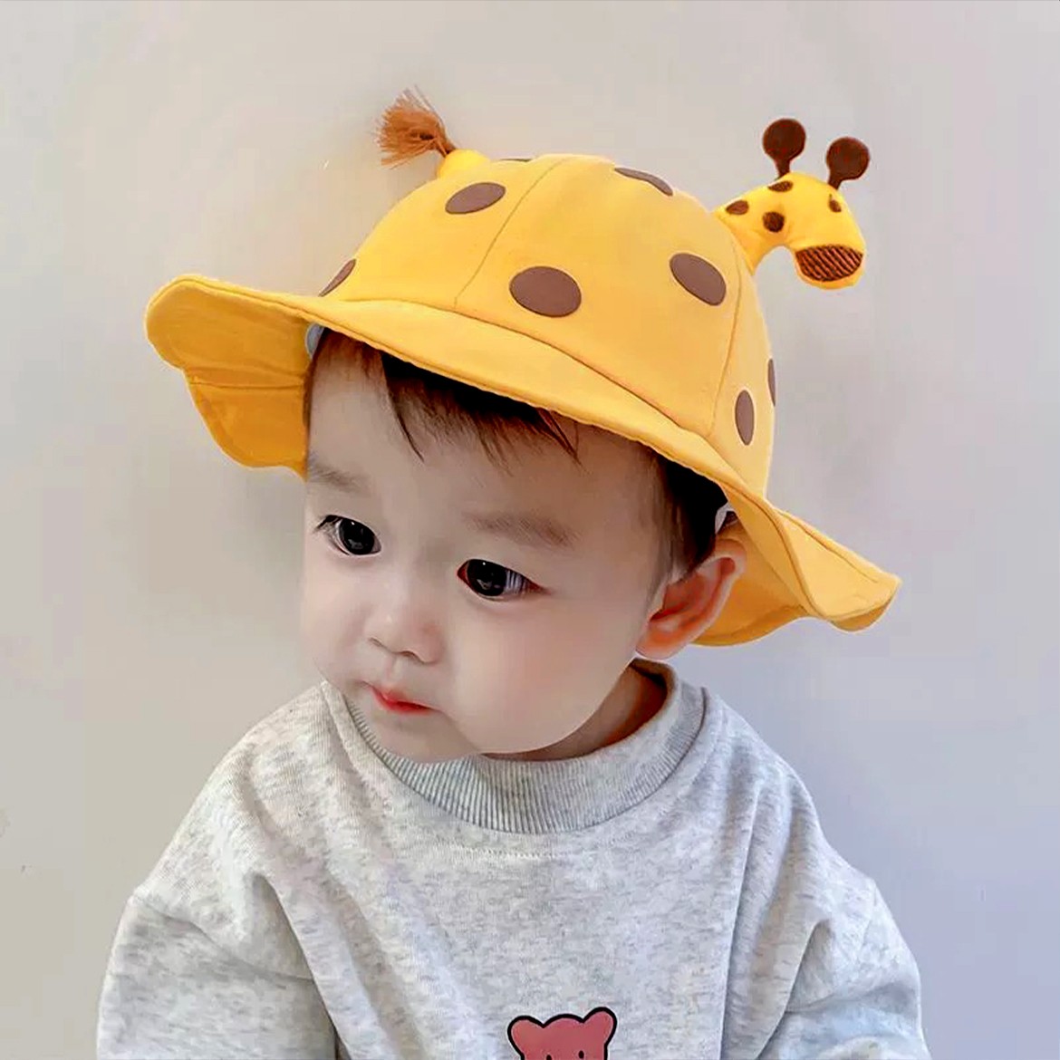 婴儿帽子春夏秋季薄款女宝宝遮阳帽男儿童防晒太阳帽婴幼儿渔夫帽