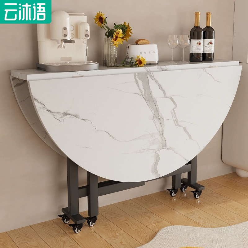 餐桌折叠餐桌折叠餐桌可坐8-10个人折叠圆桌小户型折叠桌家用餐桌