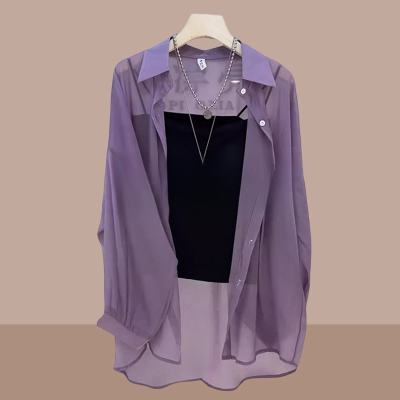 通勤女装小个子防晒衬衫女爆款2025夏季新款上档次薄款短外套上衣