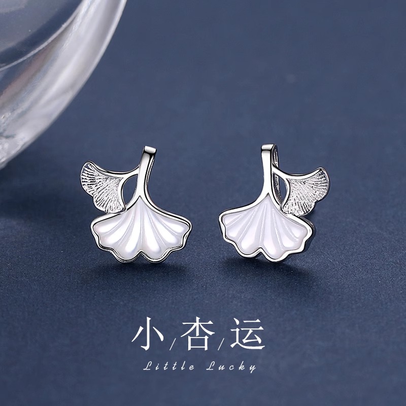 足银耳饰 999纯银防过敏耳钉女2025新款养耳洞小巧圣诞礼物送女友