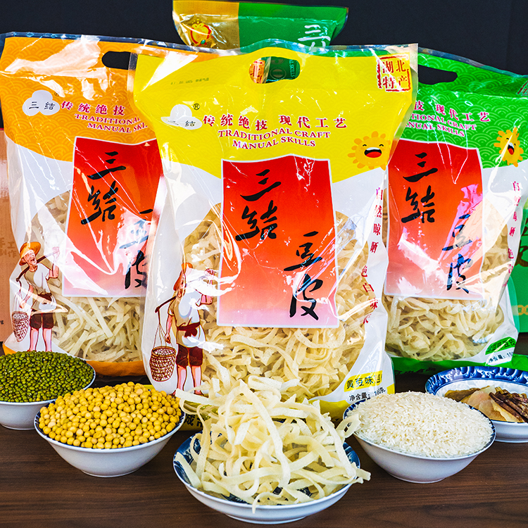 三结【大伢专属】湖北特产  应城三结豆皮 家乡味道 传统美食