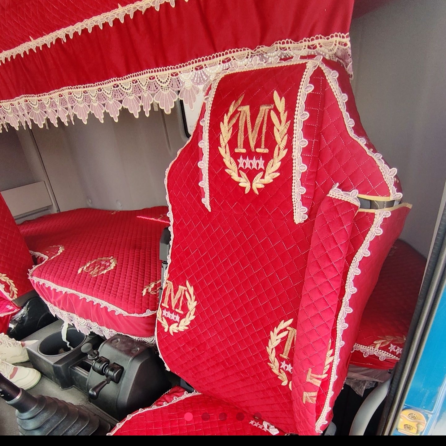 欧曼GTL EST解放J6PJH6全包围座套德龙X5000新M3000S货车专用座套