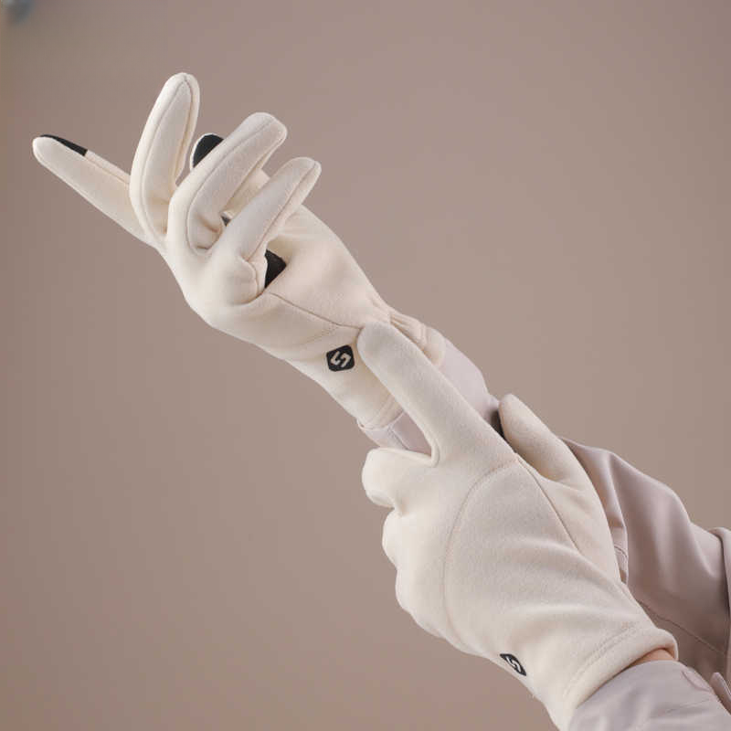 滑雪手套女冬季可触屏摩托车德绒内胆户外骑行运动防风寒防滑手套