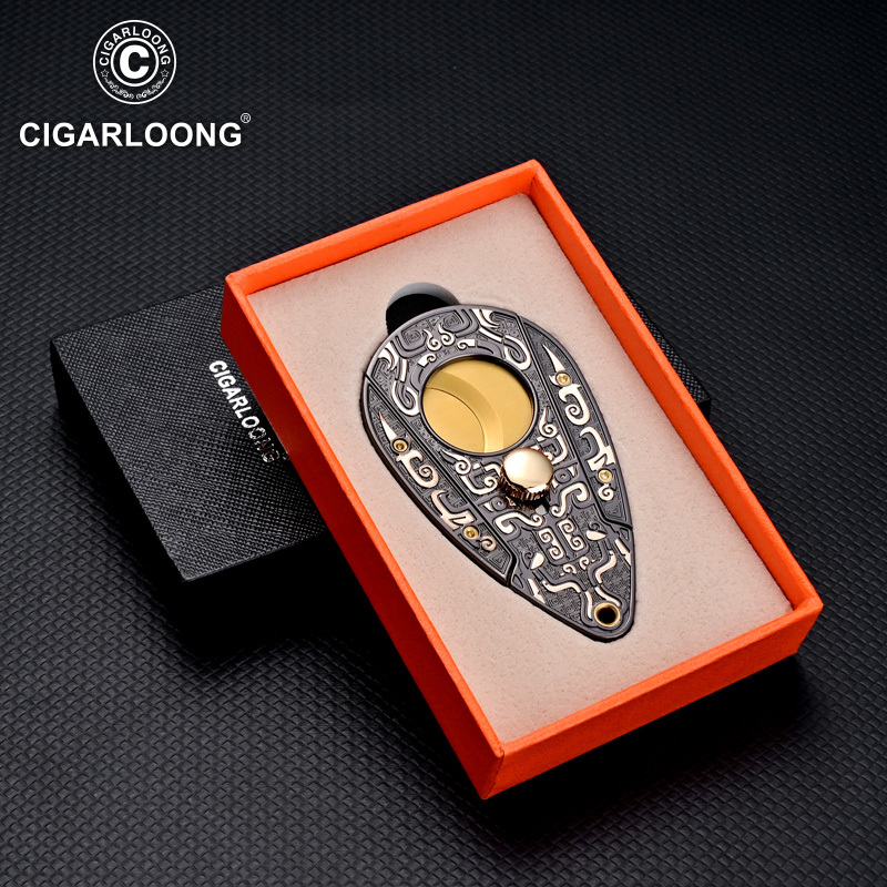 CIGARLOONG/茄龙雪茄剪锋利便携式开合雪茄剪不锈钢开孔器CL-J65