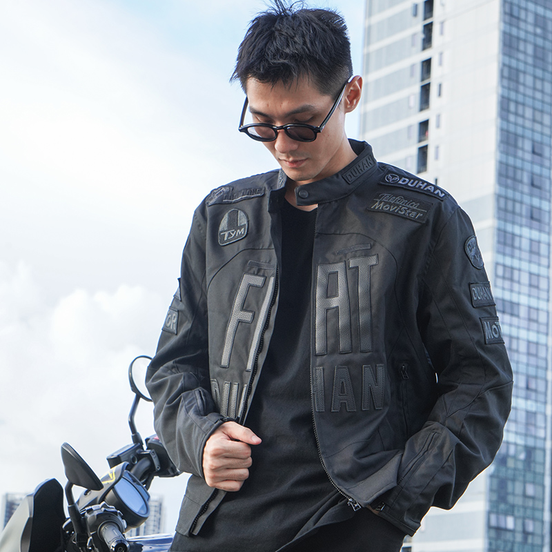 duhan/杜汉摩托车骑行服赛车服男女机车四季夹克防摔摩托车骑行服
