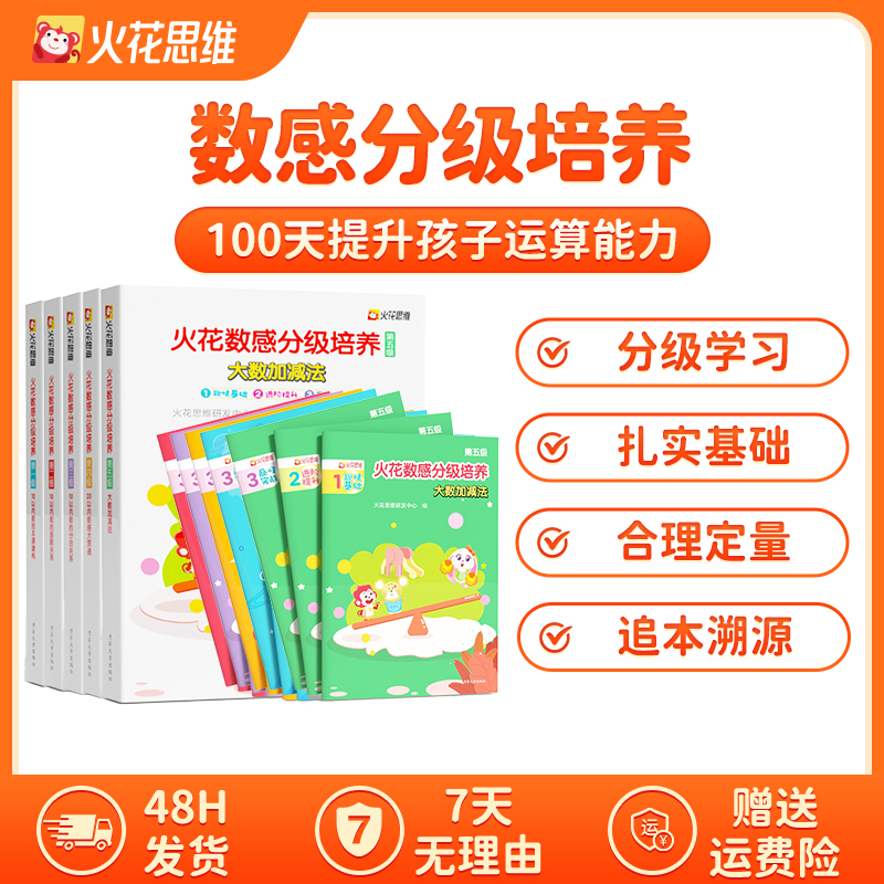 【火花思维】数感分级培养 幼小衔接每日一练全套加减法练习册书籍