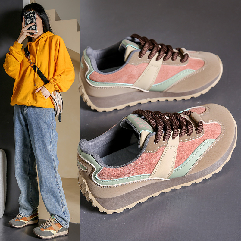 女鞋复古德训鞋女款阿甘鞋时尚休闲鞋春秋鞋子运动鞋百搭夏季秋季