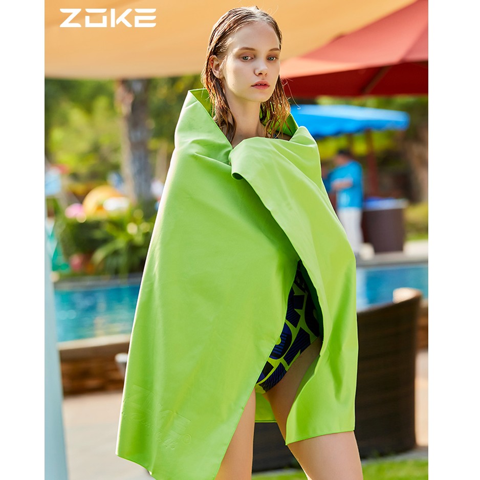 Zoke/洲克游泳毛巾吸水速干防寒温泉儿童大号长款成人运动浴巾