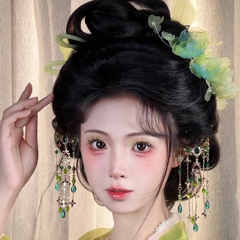 汉服清歌发钗国风手工经典唐制明制仙女配饰古风步摇少女钗子头饰