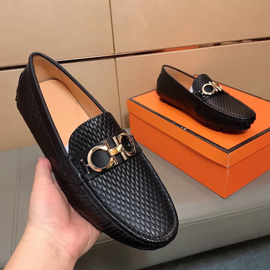 高端潮牌豆豆鞋2025新款真皮男士商务休闲皮鞋透气软底驾车套脚鞋