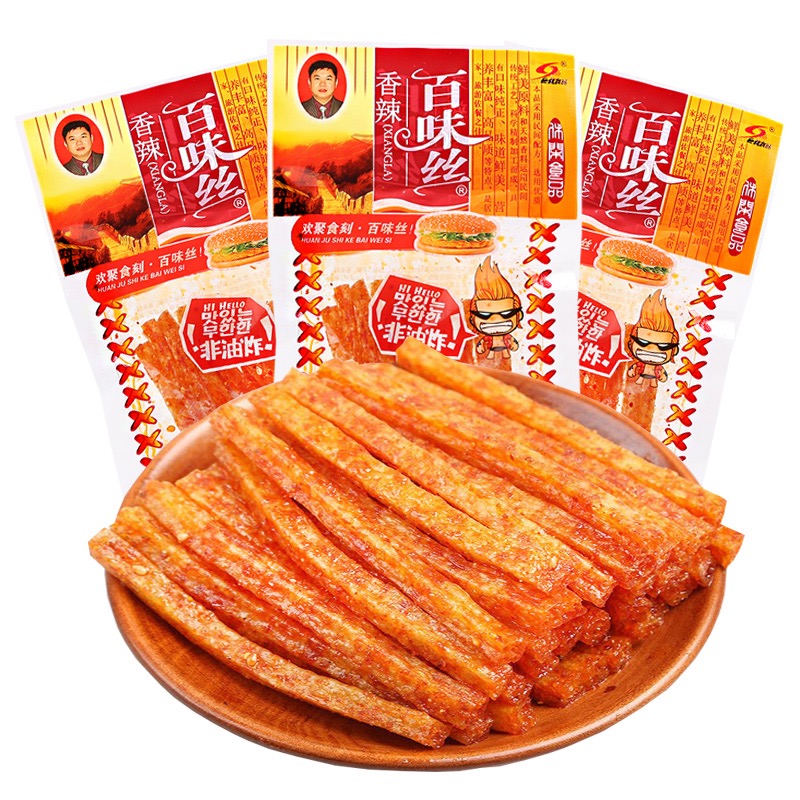 巨龙香辣百味丝辣条辣丝8090后怀旧零食湖南麻辣美食追剧解馋零食
