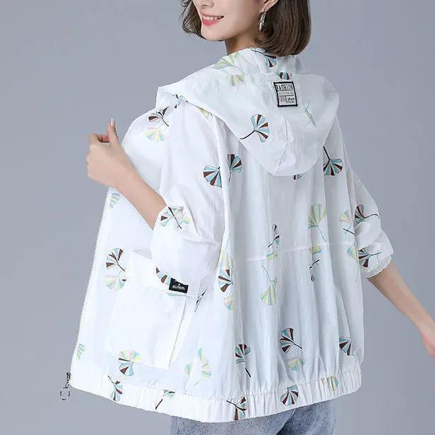 夏季防晒衣女2025新款宽松大码休闲防紫外线户外防晒服薄款外套女