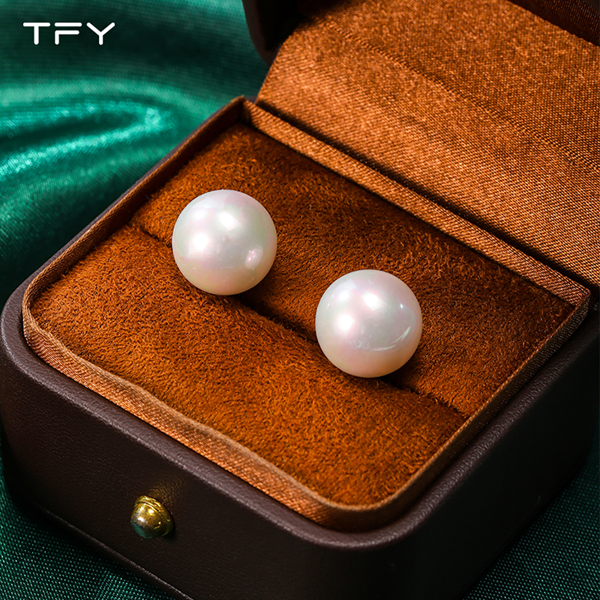 非金属仿珍珠耳饰 TFY 仿珍珠耳钉百搭时尚轻奢气质首饰