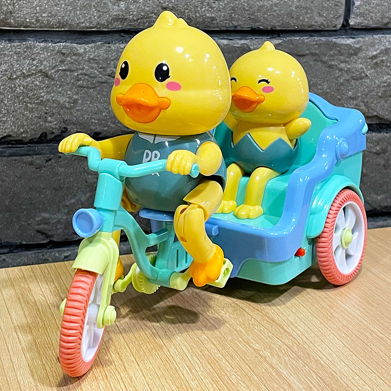 婴幼儿童玩具电动声光小黄鸭三轮车宝宝0-12个月男孩女孩1-2周岁3