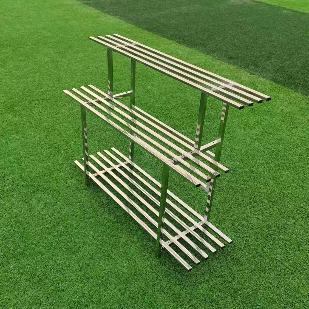 不锈钢花架置物架多层阳台户外落地防水室内三层大容量耐用环保