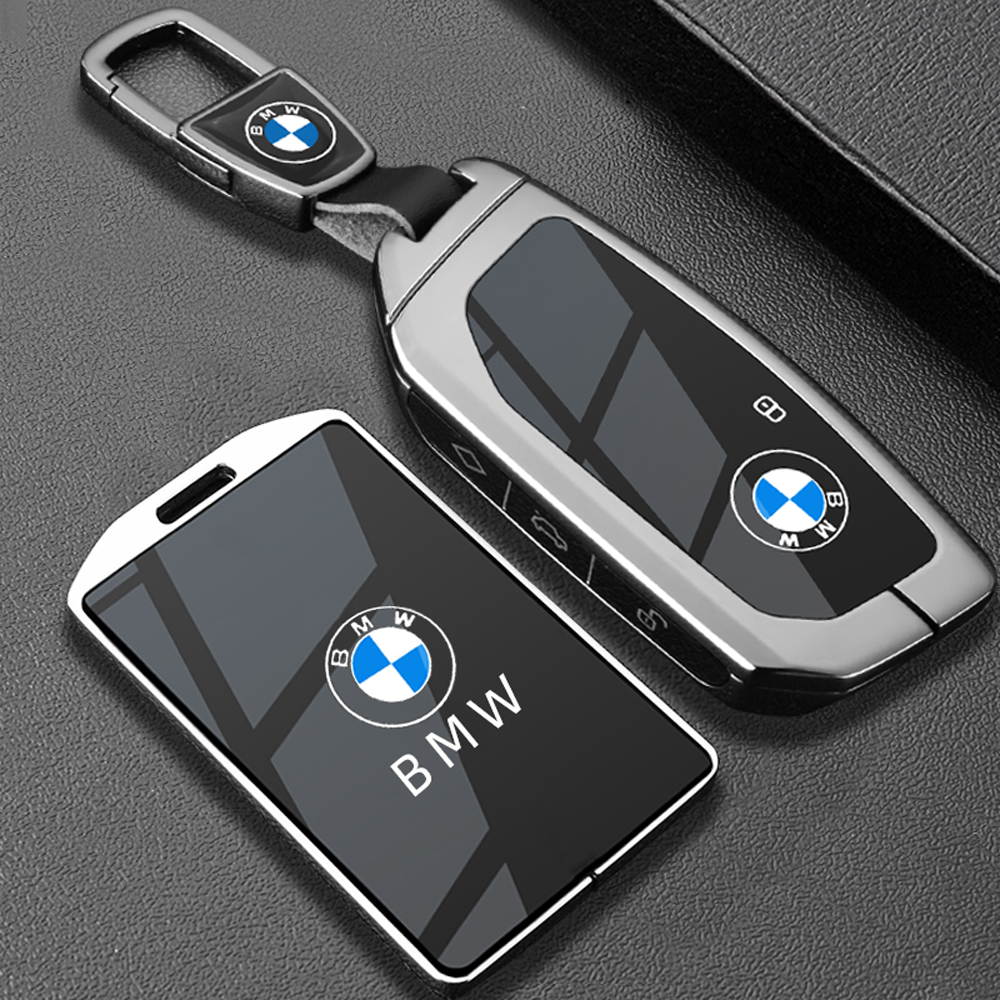 适用宝马卡片钥匙套24款X5扣5系530li金属535le男7系卡套X1X6X7壳