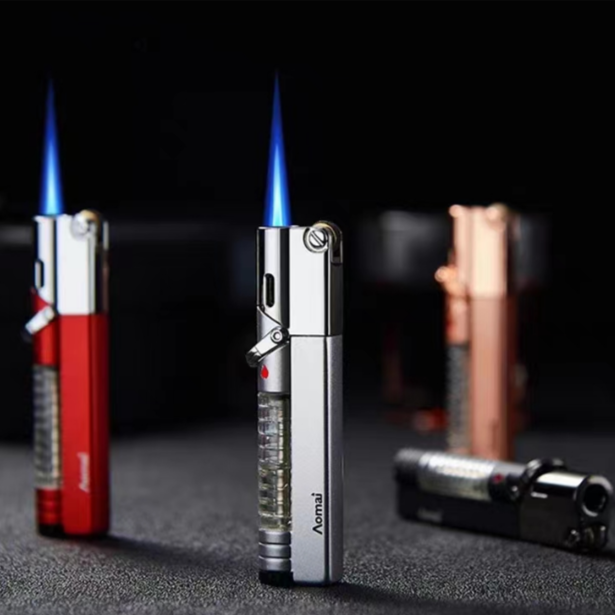 创意防风充气打火机便携声控设计个性金属送礼佳品