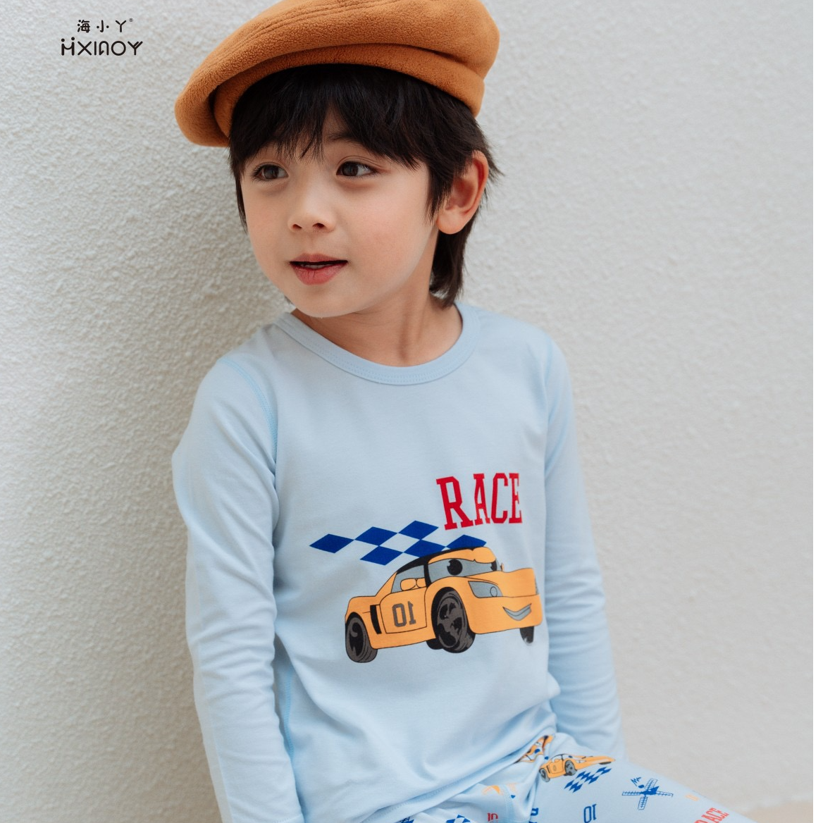 【海小丫超薄莱卡】男宝秋衣套装