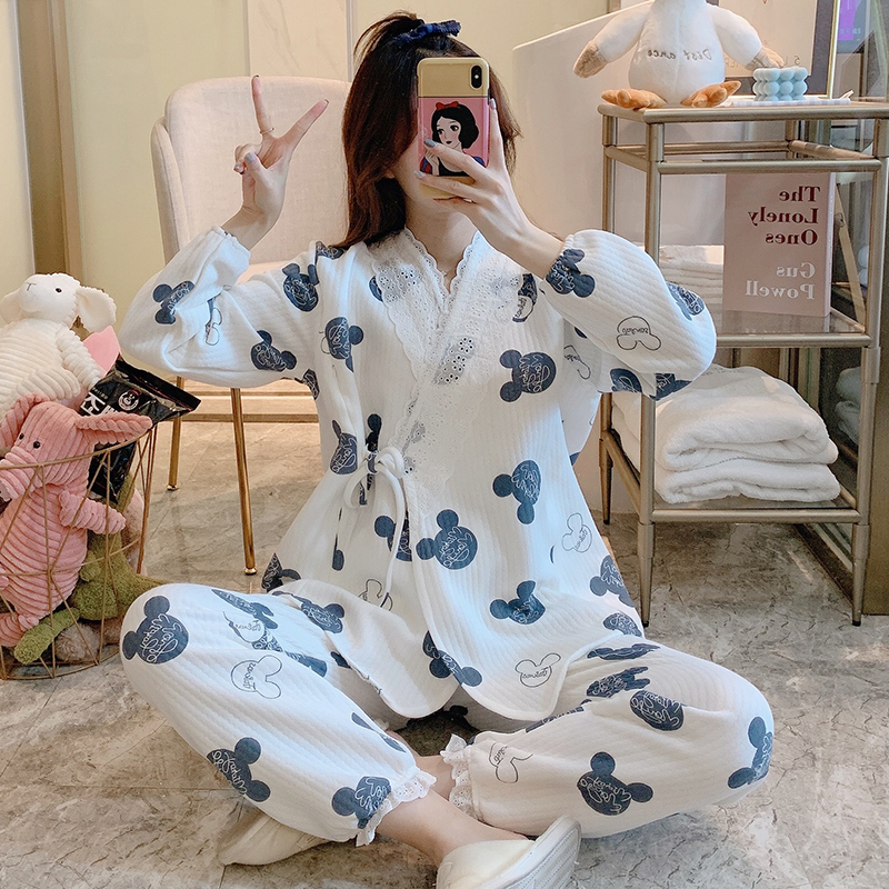 【亏本清仓】纯棉空气棉月子服春秋季产后哺乳冬天孕妇睡衣孕期专用