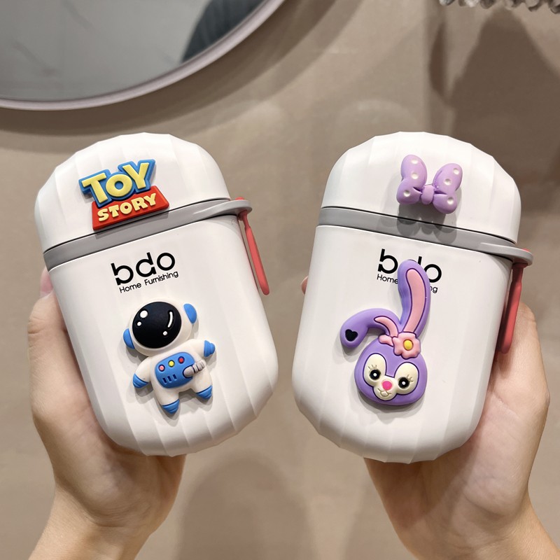 旅行便携式肥皂盒密封收纳盒可爱卡通情侣外出洗漱香皂盒带盖旅游