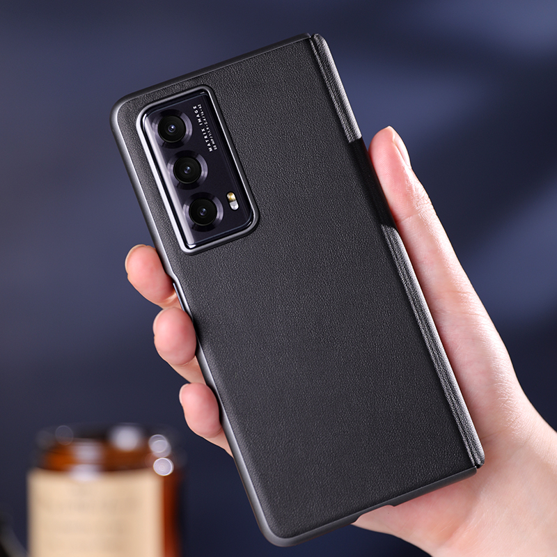 适用荣耀magicvs2中轴magicv2磨砂素皮商务防摔保护硬壳男手机壳