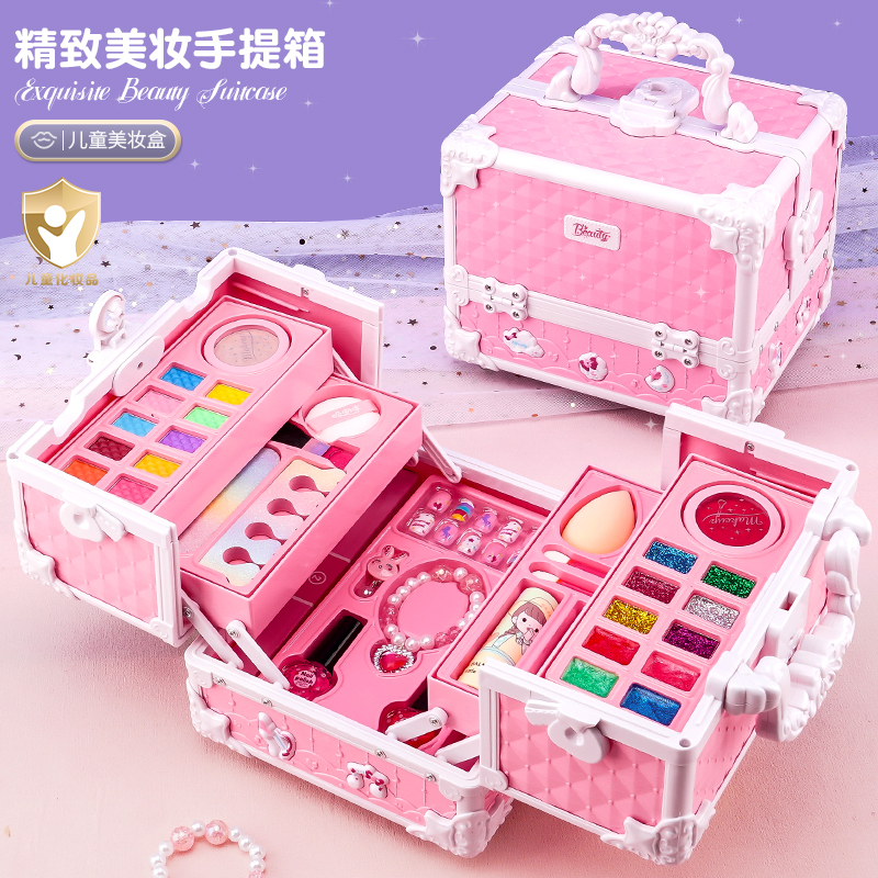 女孩化妆品玩具套装生日礼物公主儿童专用彩妆盒女童礼物网红款