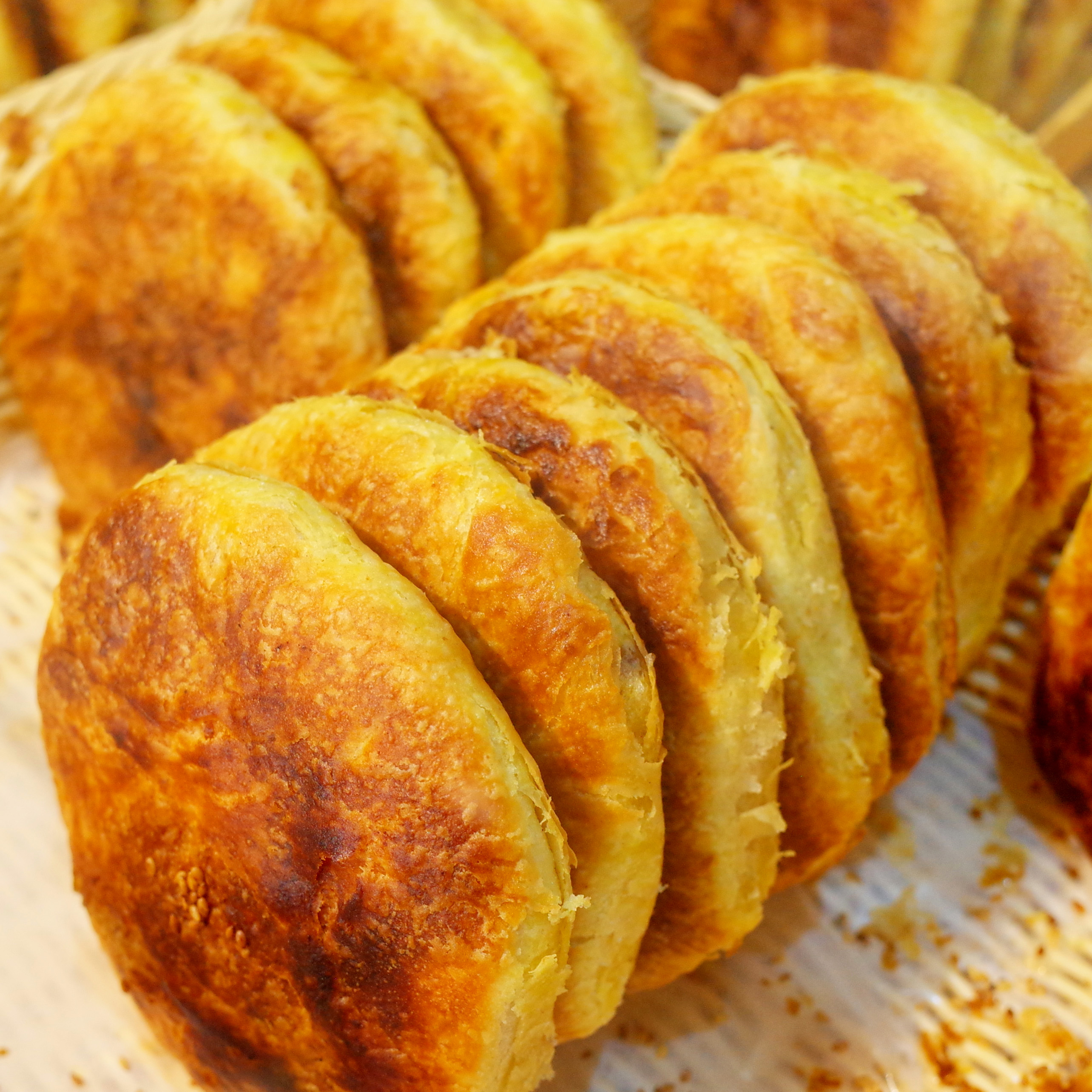 哈尔滨烧饼老式东北烧饼油盐烧饼半发面油酥烧饼真空包装中通包邮