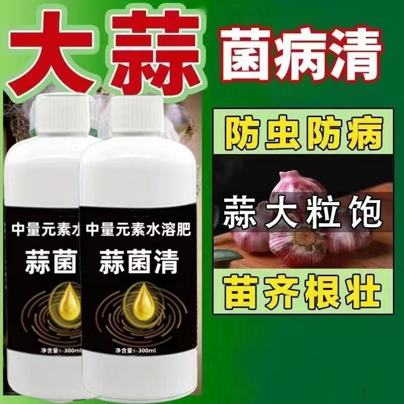 大蒜菌病清原液葱姜蒜一扫净大蒜病菌清专用伴种剂干尖黄叶白粉病