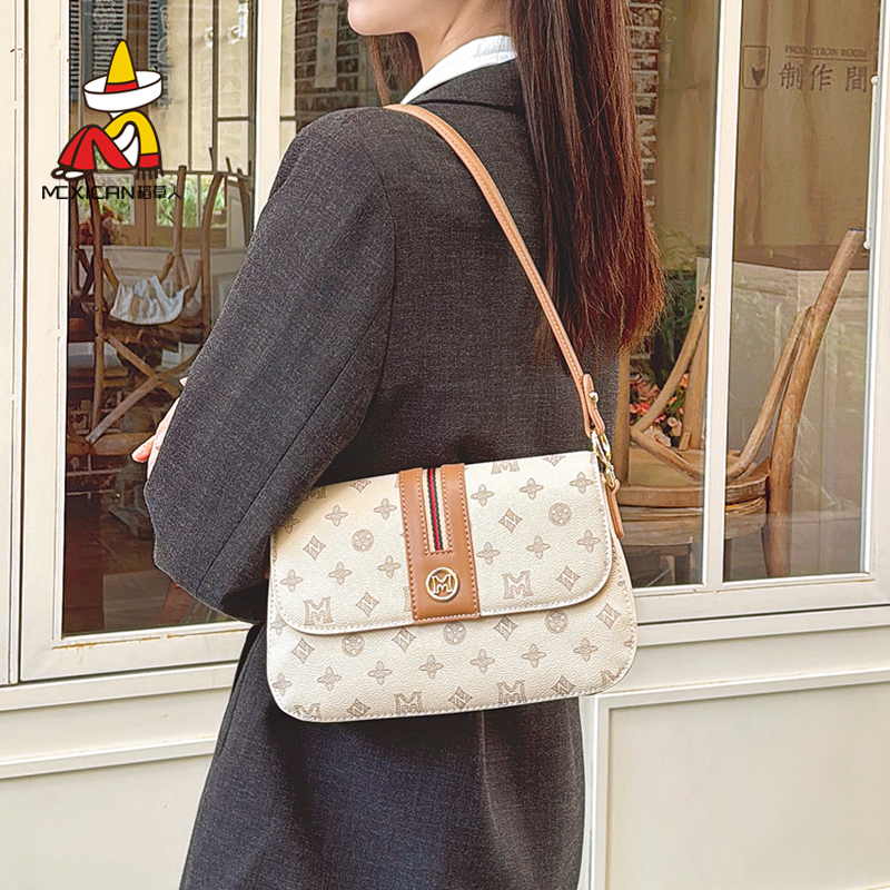 稻草人女包单肩包包女式2025新款手提斜挎包轻奢小众高级感腋下包