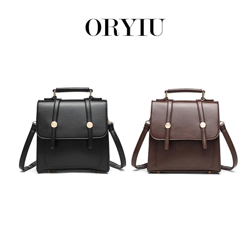 ORYIU【胡桃夹子】小众美式复古美拉德高级质感双肩斜挎包单肩百搭