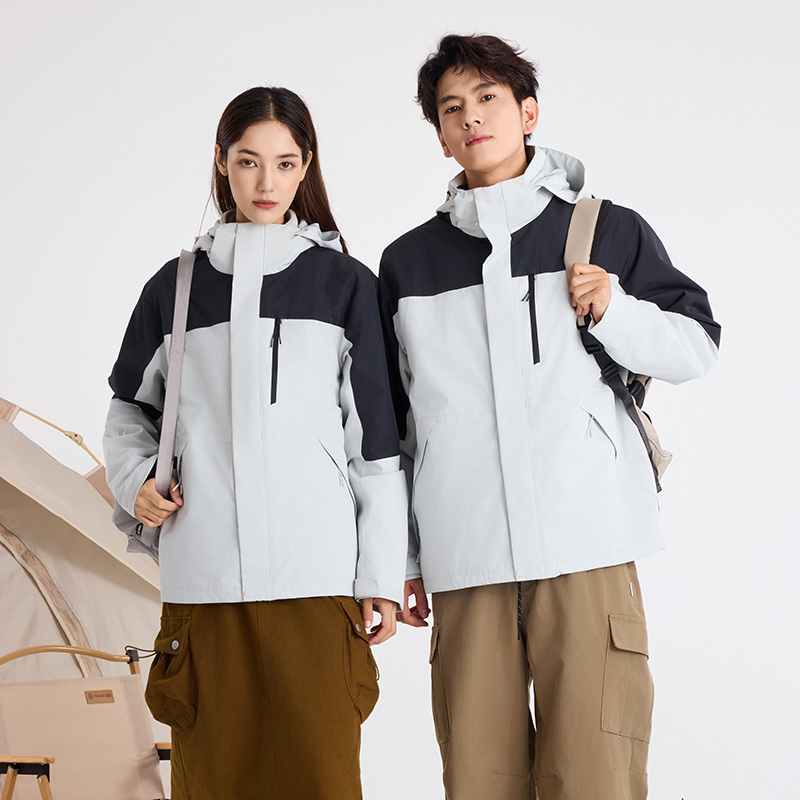 燕苹新秋冬季户外休闲防水透气加厚防风保暖男女同款冲锋衣95588