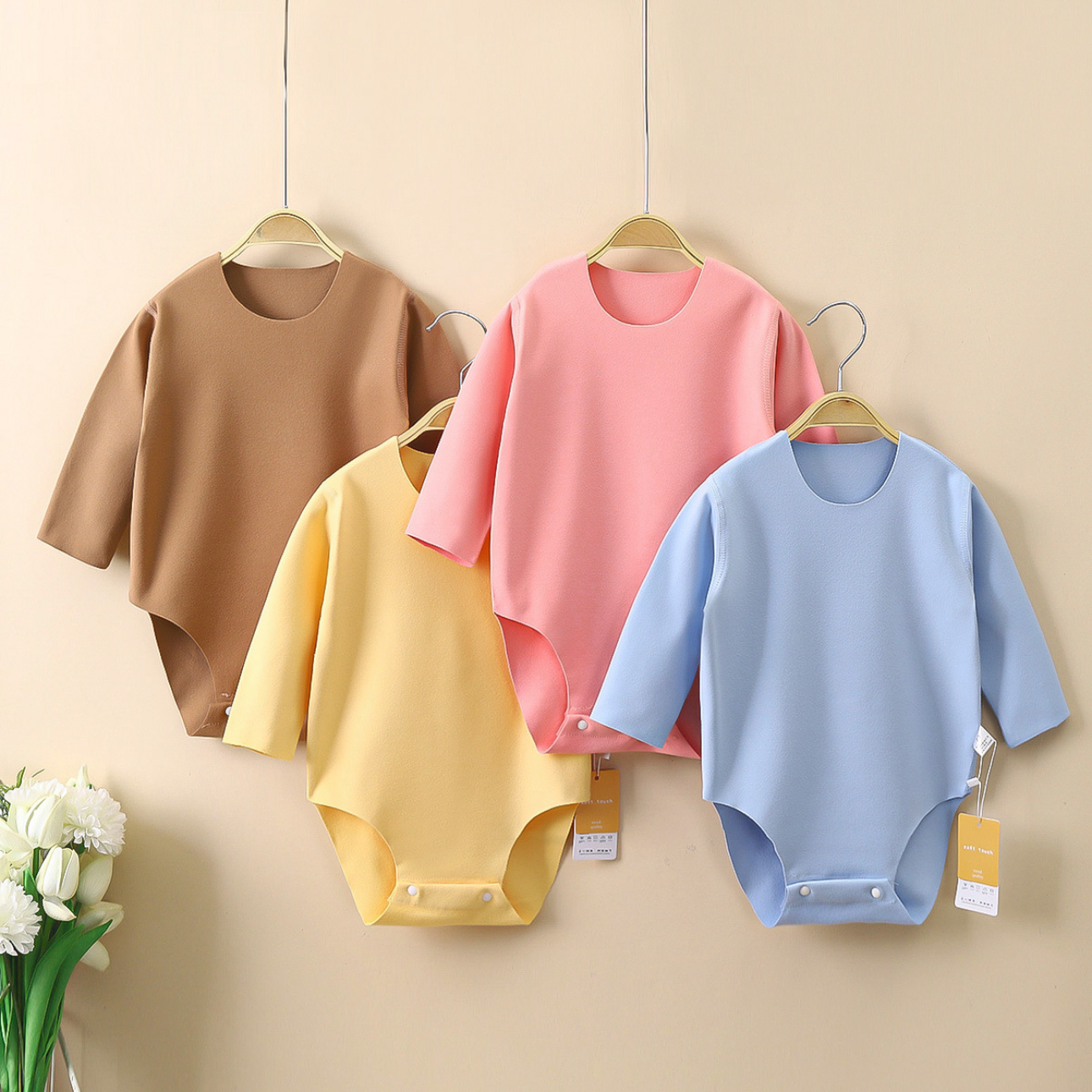 德绒婴儿保暖哈衣春秋冬季男女儿童爬服新生儿宝宝包屁护肚连体衣