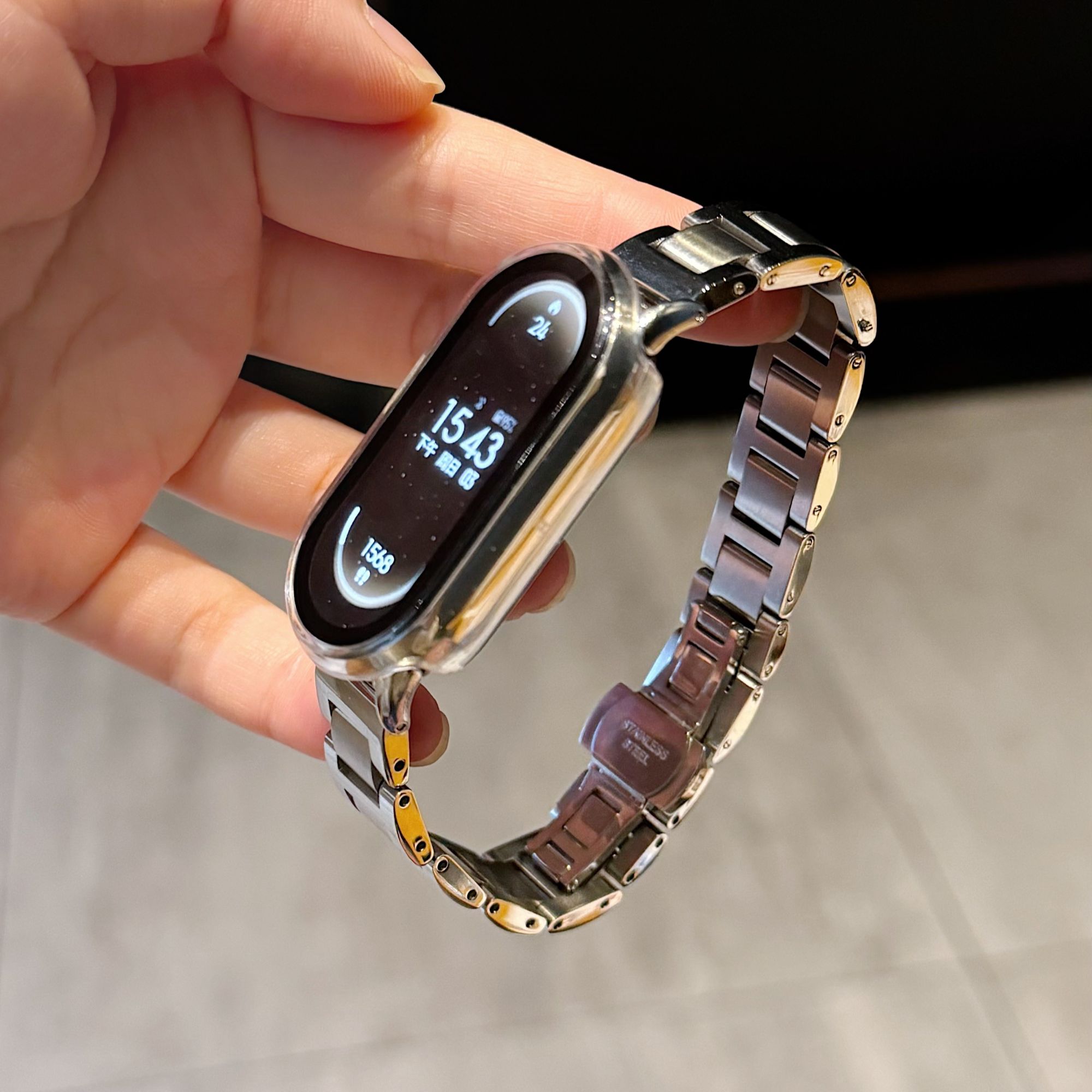 适用小米手环10表带8手表NFC版新款八九代夏天男高级表链女生配件