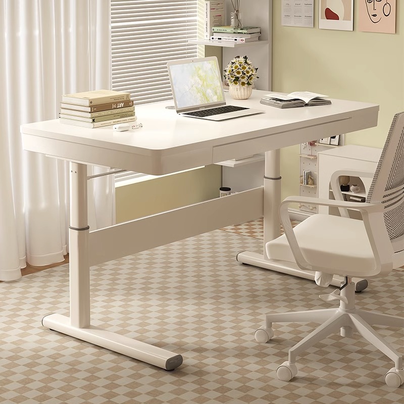 北之木学习桌电脑桌简易书桌办公桌简易学生家用可升降写字桌椅