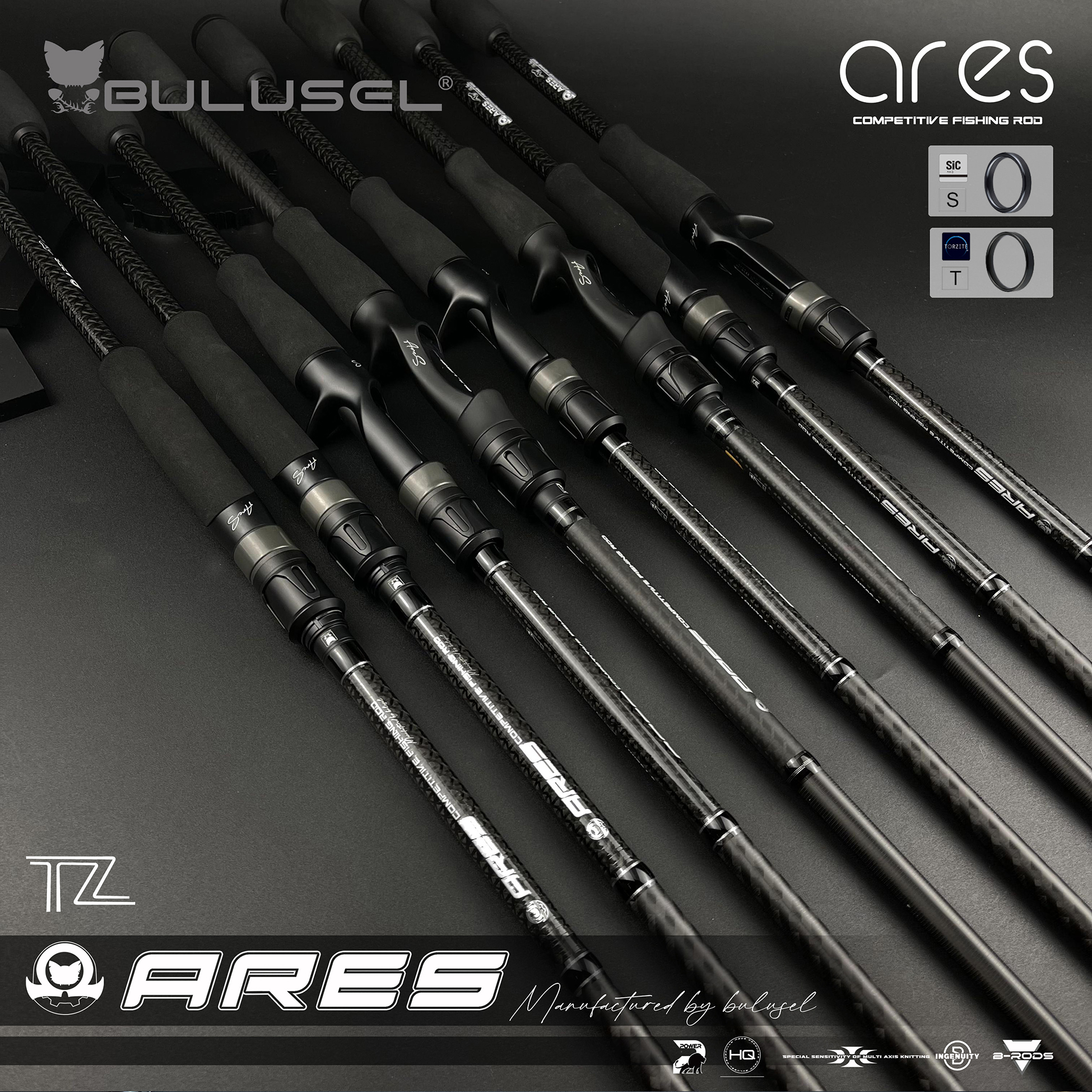 Ares战神BULUSEL乐海路亚竿FUJI富士SIC导环超远投泛用竿