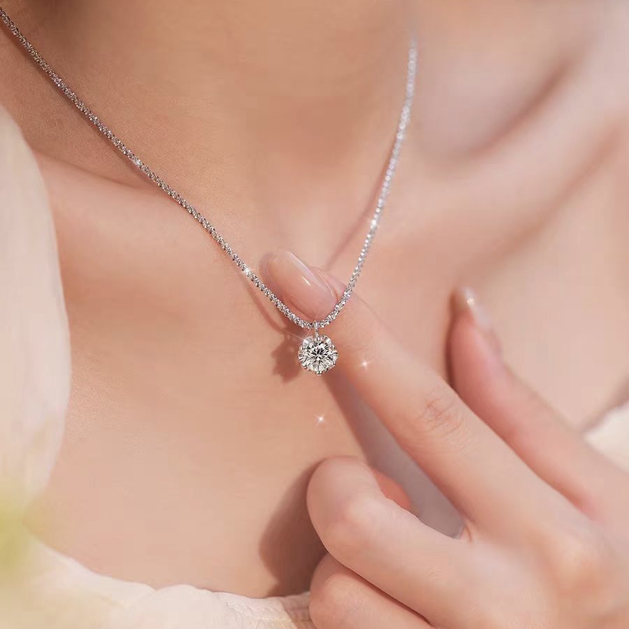 钛钢项链 小众高级感波光粼粼满天星项链不掉色时尚显气质锁骨链