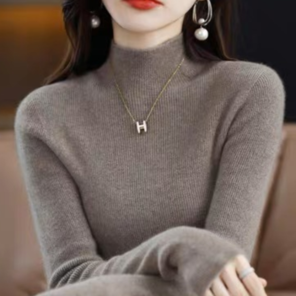 2025爆款针织衫洋气显瘦新款针织上衣上档次毛衣秋冬高档打底衫