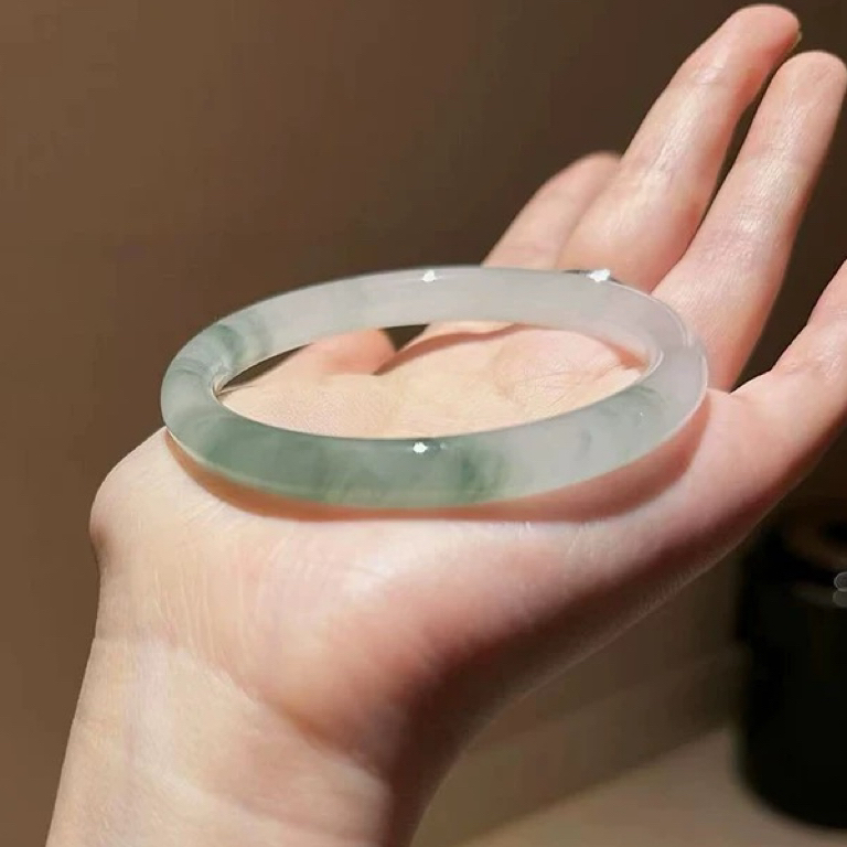 无品牌高冰天山翠玉手镯金丝玉手镯不知春玉镯 多样性发货拍1发1